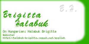 brigitta halabuk business card